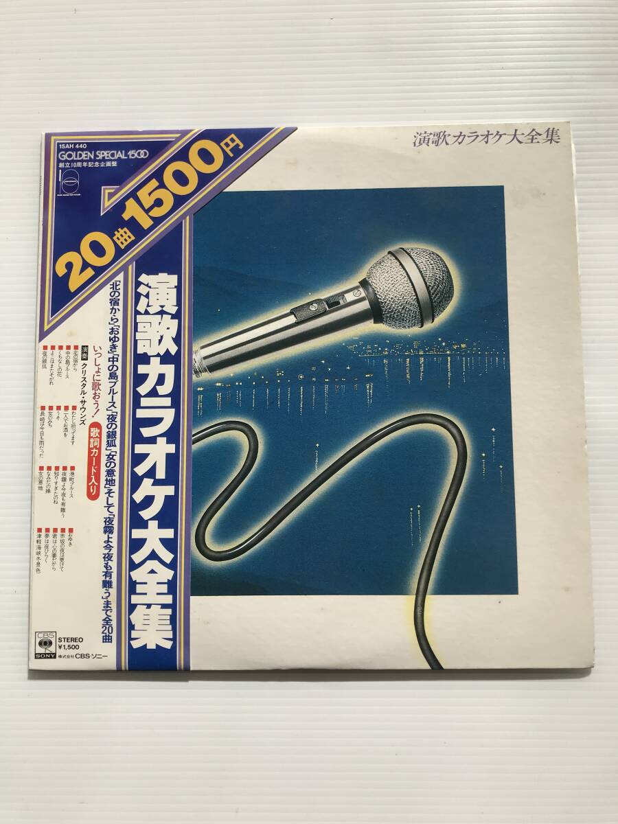 レコード 演歌カラオケ大全集 北の宿から/中の島ブルース/くちなしの花/港町ブルース/夜霧よ今夜も有難う/知りすぎたのね  HF7274拍卖