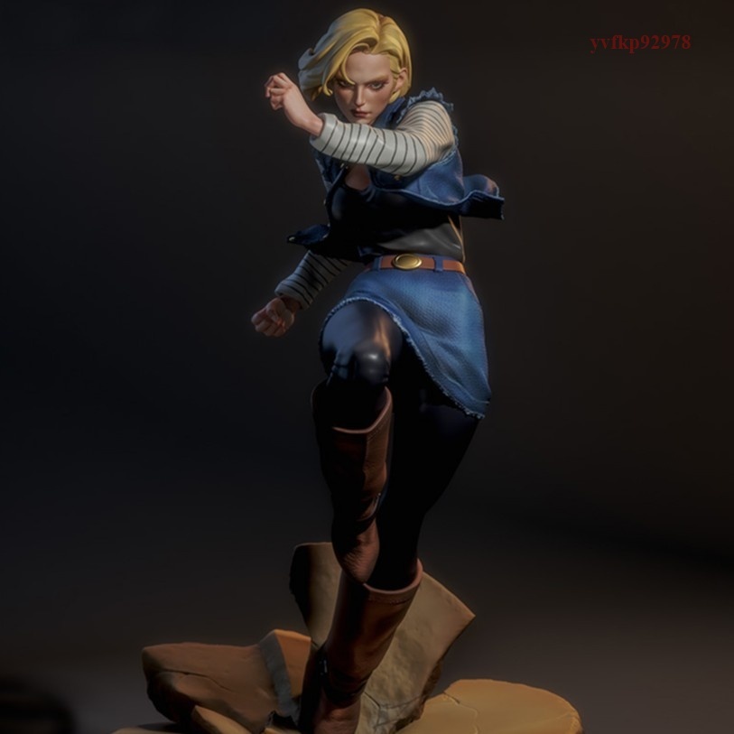 人造人間18号 / Android No.18 Dragon Ball /ガレージキット ガレキ レジン 未塗装 【1/18スケール】拍卖