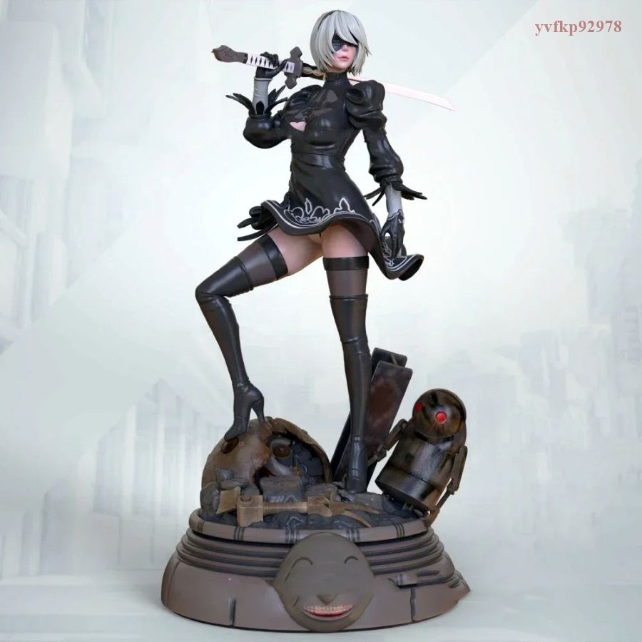 2B / ニーア・オートマタ NieR:Automata / ガレージキット ガレキ レジン 未塗装 【1/18スケール】拍卖