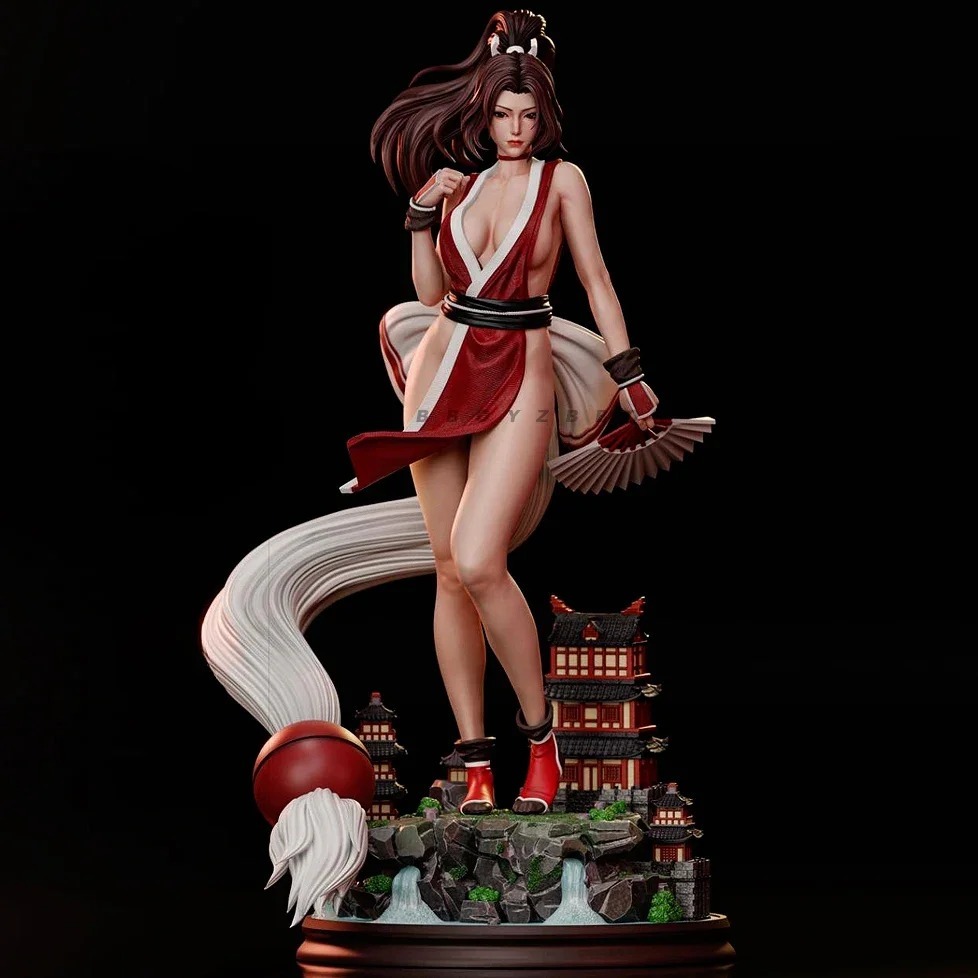 不知火 舞 / 餓狼 / ザ・キング・オブ・ファイターズ / KOF / ガレージキット ガレキ レジン 未塗装 【1/16スケール】拍卖