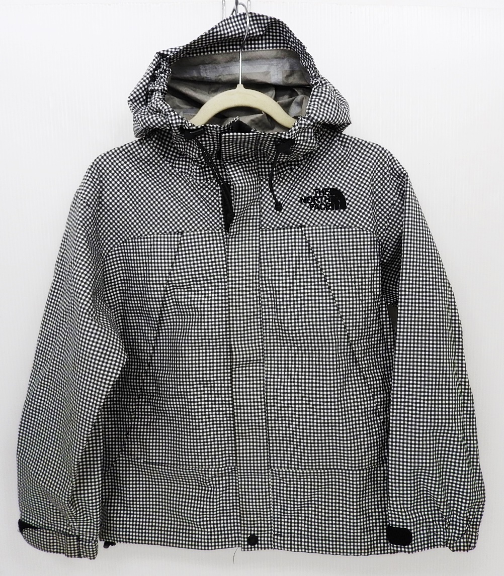 THE NORTH FACE ノースフェイス NPJ10100 ノベルティ ドットショットジャケット サイズ130 ギンガムチェック 白 黒 子供服 キッズ ジャンク拍卖