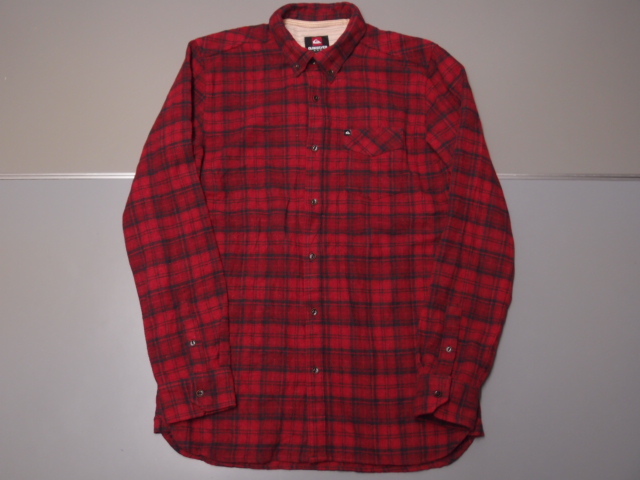 ◆古着卸USA■QUIKSILVER☆シャツ★★★M ウール混紡 アメリカ直輸入 SALE お見逃しなく!拍卖