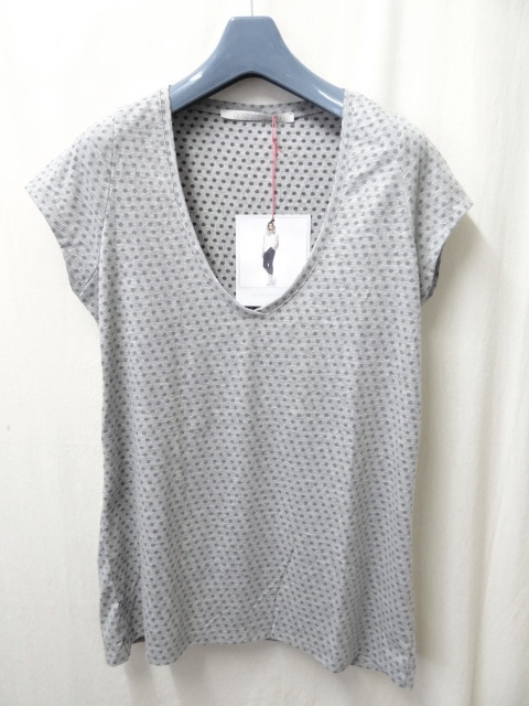 custommade カスタムメイド 新品未使用 V neck ドット GRAY MELANGE XSサイズ拍卖