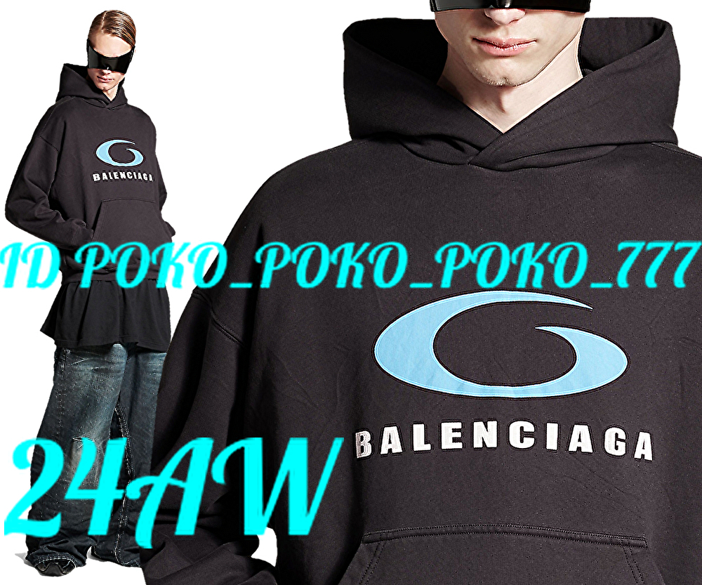 未使用 24AW 最新作 定価132,000円 BALENCIAGA バレンシアガ LOOP SPORTS ICON パーカー ゆうパック送料無料拍卖