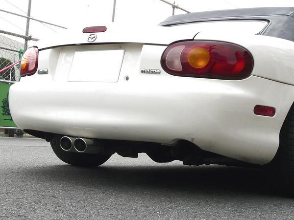 BE FREE NB6C NB8C ロードスター オールステンマフラー センターW出し 直管拍卖