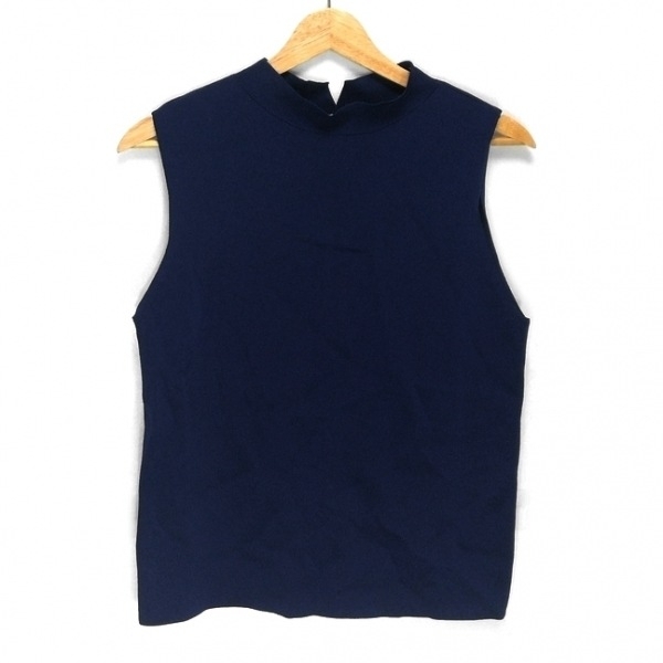 ユナイテッドアローズ UNITED ARROWS ノースリーブセーター/ニット - ネイビー レディース ハイネック トップス拍卖