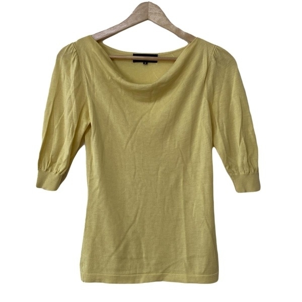 アンタイトル UNTITLED 七分袖セーター/ニット サイズ0 XS - イエロー レディース トップス拍卖