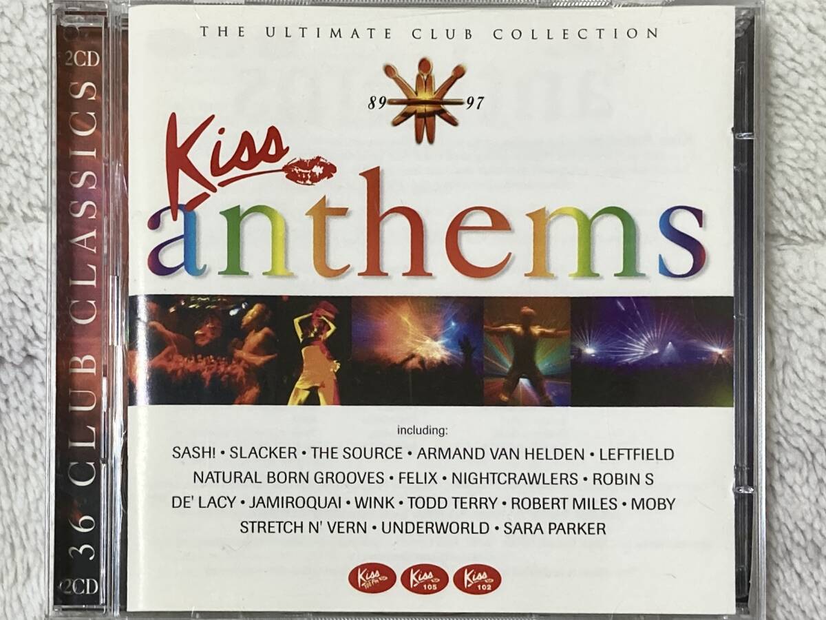 【80~90's】Various / Kiss Anthems 89-97 (1997、UK盤、2CD、Robert Miles、Underworld、Todd Terry、Frankie Knuckles、Moby)拍卖