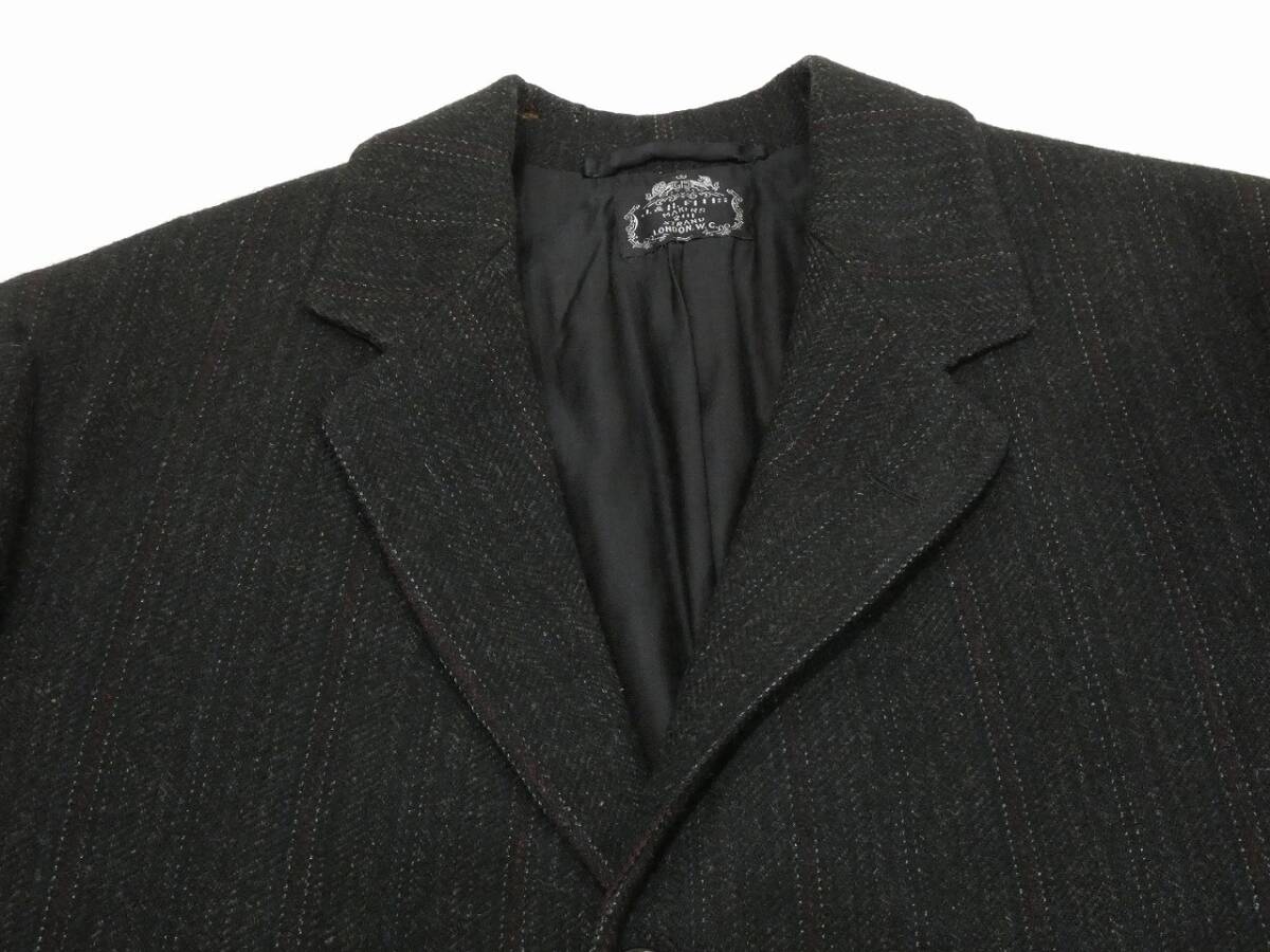 希少サイズ 1900s 1910s 10s ビンテージ アンティーク J&H ELLIS 3ピース ツイード Aライン スーツ ジャケット追加画像 拍卖