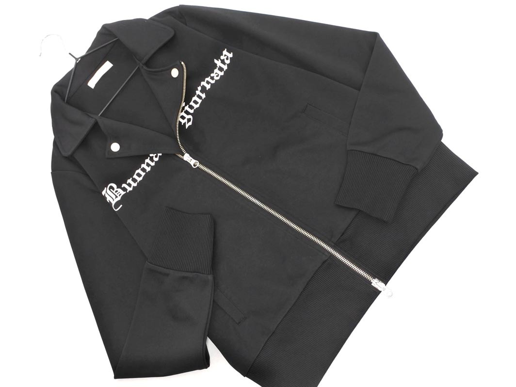 BUONA GIORNATA ボナジョルナータ ジップアップ ジャケット sizeM/黒 ◇■ ☆ faa8 レディース拍卖