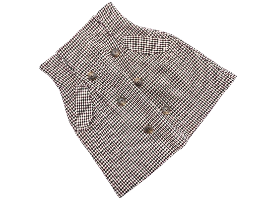 FREE’S MART フリーズマート チェック Aライン 台形 スカート sizeS/ベージュxボルドーx黒 ◇■ ☆ fac0 レディース拍卖