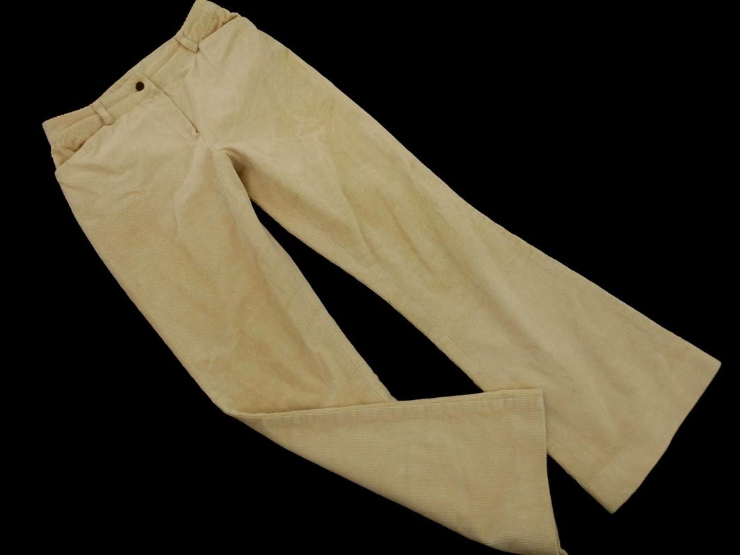 MICHEL KLEIN ミッシェルクラン コーデュロイ フレアカット パンツ size38/ベージュ ◇■ ☆ fac0 レディース拍卖
