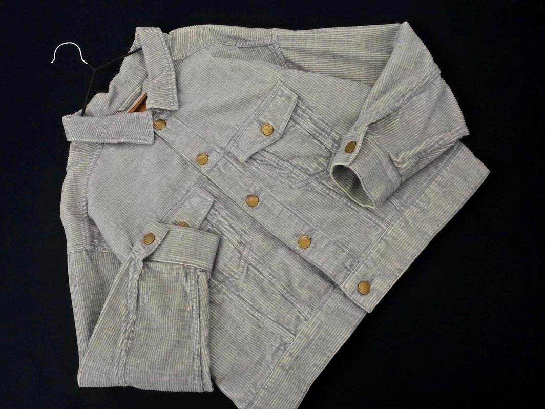 earth music&ecology アースミュージック&エコロジー コーデュロイ ジャケット sizeF/グレー ◇■ ☆ fac8 レディース拍卖