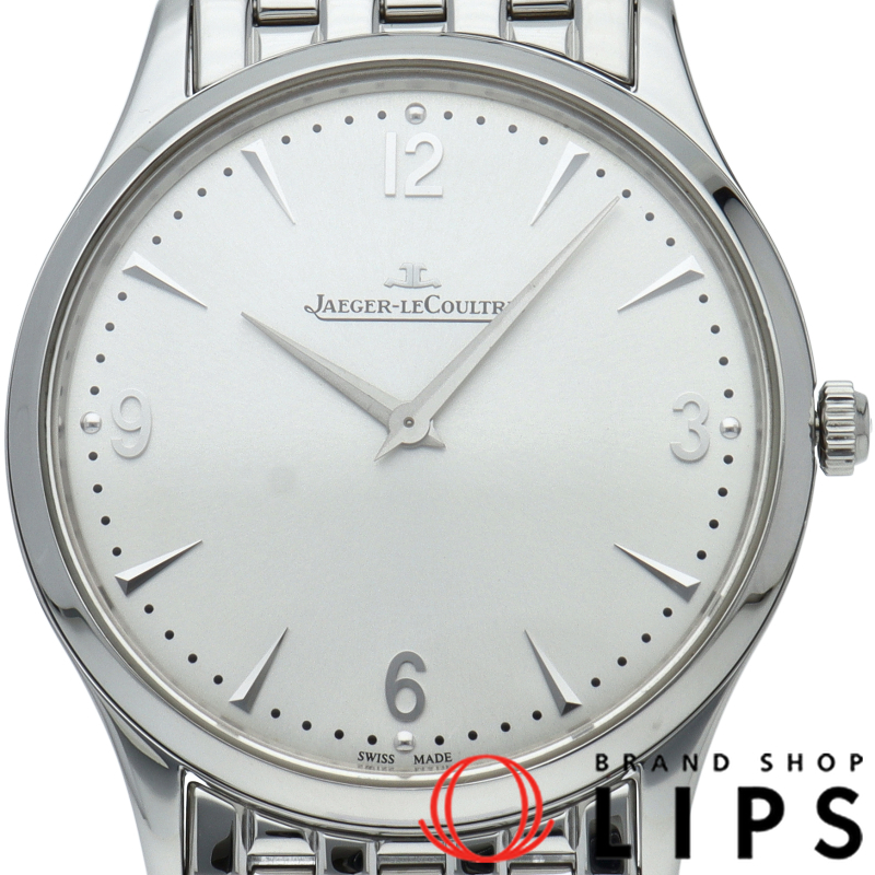 ジャガー・ルクルト マスターウルトラスリム 38mm Q1348120/172.8.79.S 箱 保証書 SS メンズ時計 シルバ拍卖