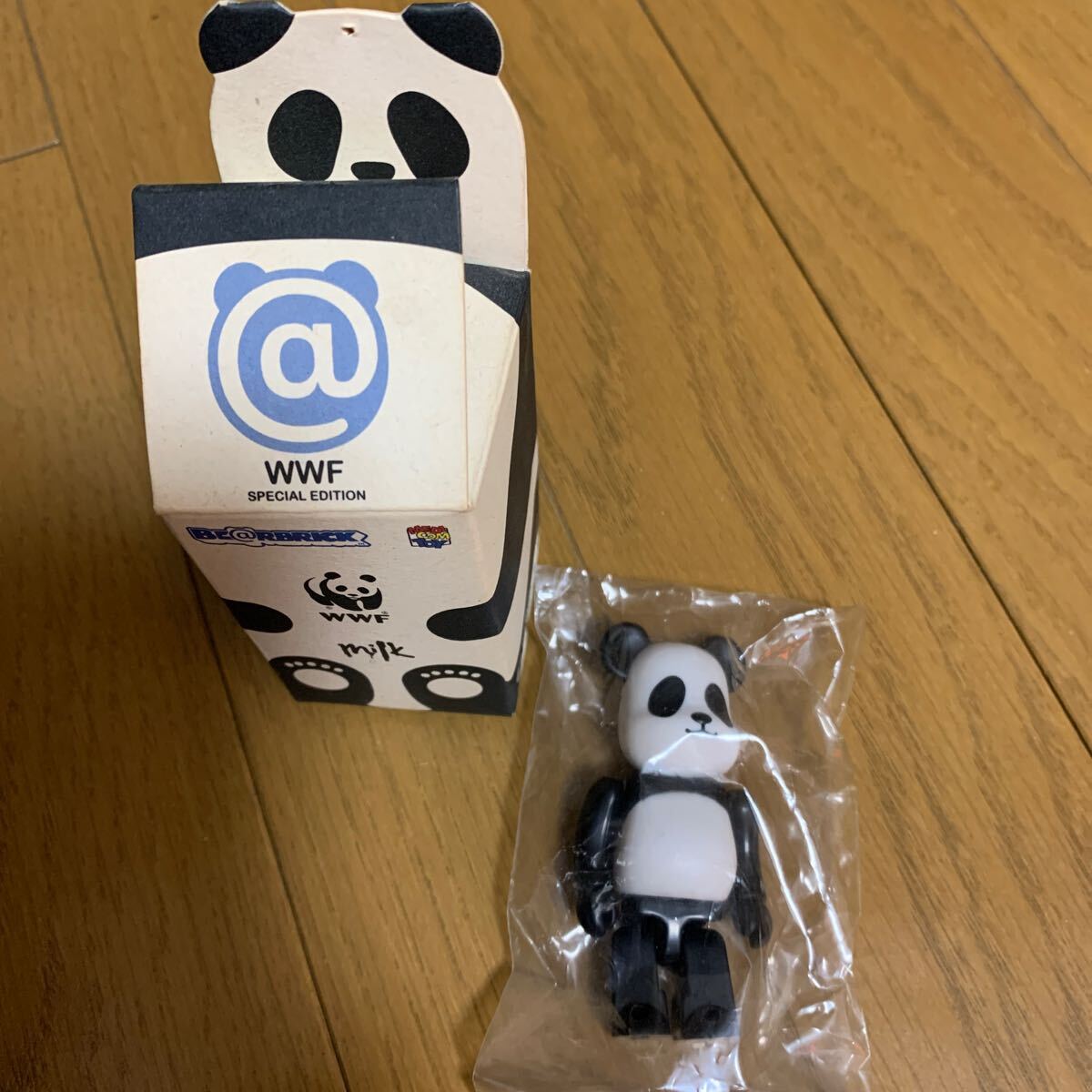 香港限定 BE@RBRICK WWF Panda MILK 100% パンダ ベアブリック MEDICOMTOY 2007年 メディコムトイ拍卖