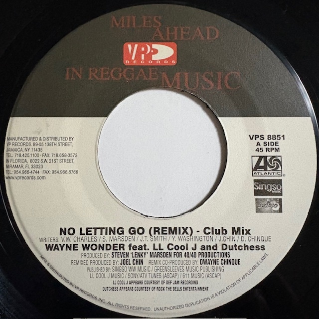 試聴 / WAYNE WONDER LL Cool J, Dutchess / NO LETTING GO(REMIX) Club Mix /Diwali Riddim/Reggae/Dancehall/'03/big hit !!/7inch/1056拍卖