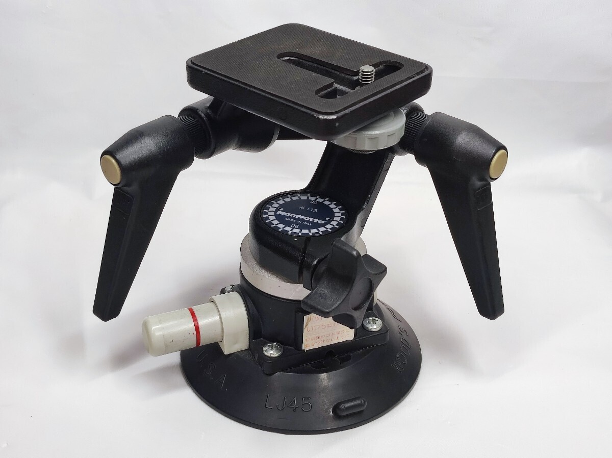 ★希少★ MANFROTTO マンフロット 雲台 #115 WOOD'S POWER-GRIP LJ45 吸盤 ビデオ #10633#42-25拍卖