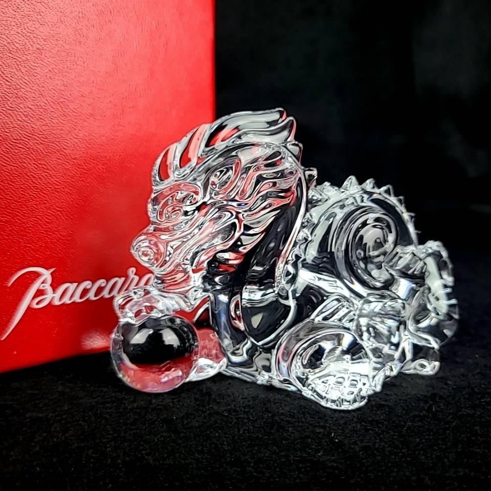 ▽美品▽バカラ Baccarat ドラゴン 龍 辰 干支 如意宝珠 縁起物 フィギュリン 置物 箱つき 限定 希少 レア拍卖