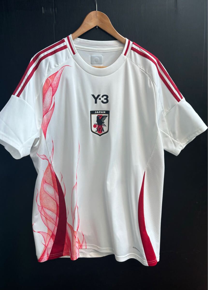 size 3XL 2024 Y-3 ワイスリー x adidas アディダス JFA サッカー 日本代表 アウェイ レプリカ ユニフォーム ジャージ Tシャツ 拍卖