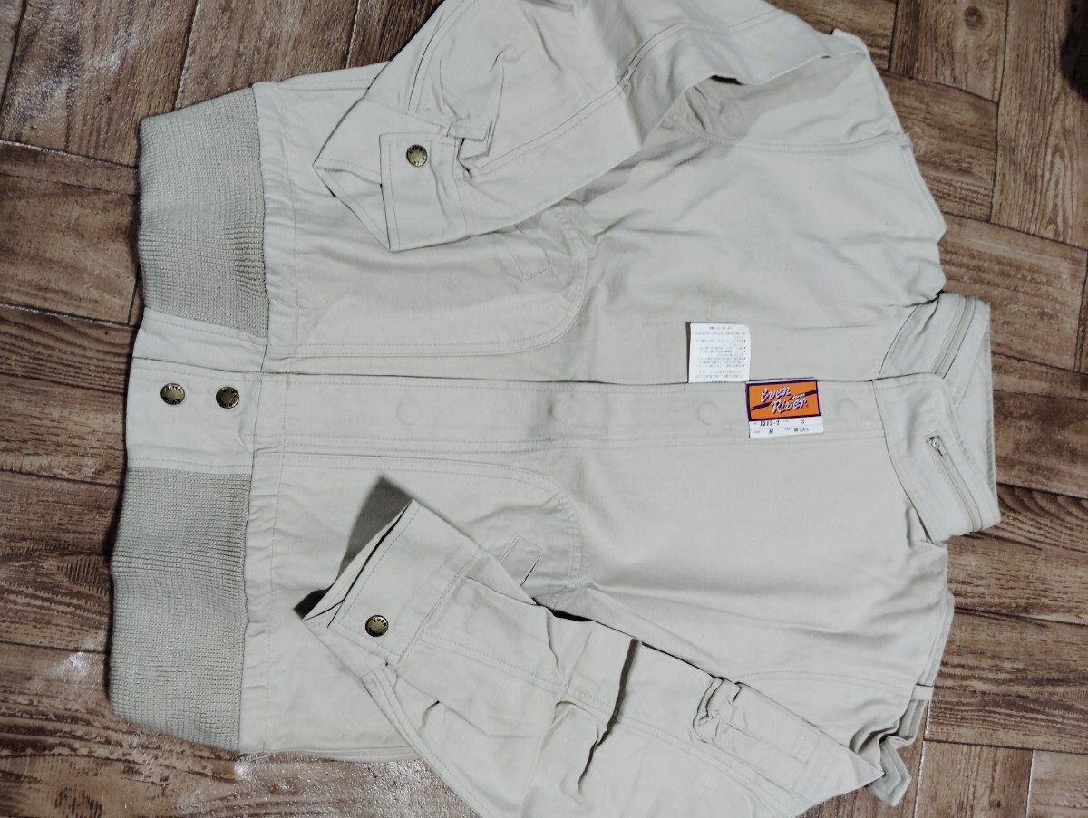 ●送料込汚れ有り特価!EVENRIVER【1212 .ベージュ】ブルゾン.L拍卖