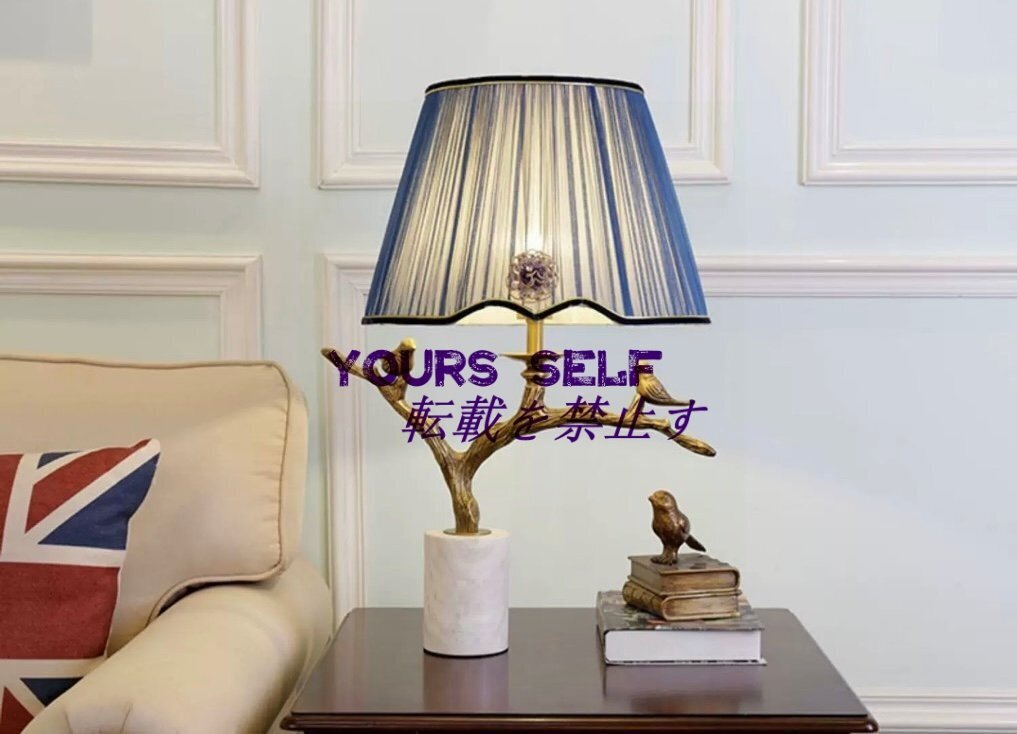 照明 テーブルランプ スタンドライト 大理石ステンド 銅ステンド 卓上ステンド デスクライト拍卖