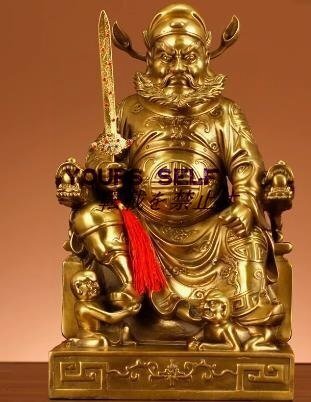 仏像「鍾馗さん」 開運祈願済 鍾馗様 鐘馗 魔除け・受験合格・厄除けの守護神 五月人形 武者人形 魔除け 置物 全高39cm拍卖