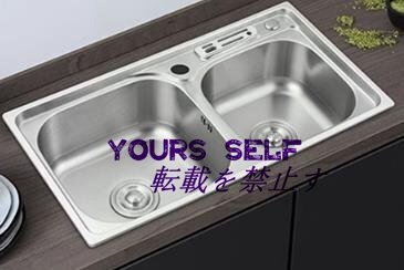 品質保証 304シンク キッチン用品 蛇口 冷熱両用 ステンレス製 流し台 台所 大容量 便利 81cm*43cm拍卖