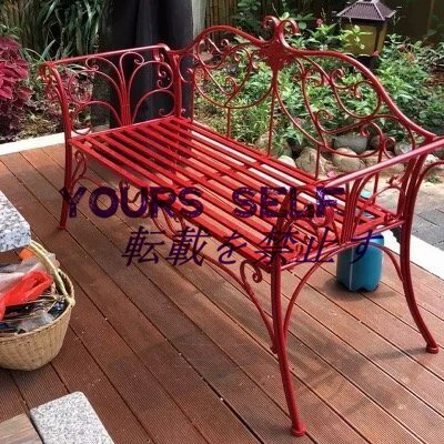 屋外ベンチ - 鋳鉄スチールフレームガーデンベンチパティオ家具チェア屋外ベンチ花柄背もたれ、公園、庭、ポーチ用スラットシート拍卖
