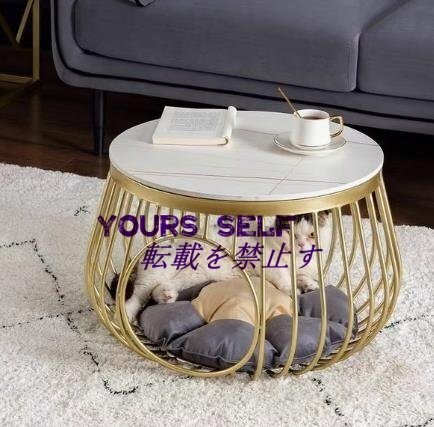 サイドテーブル 別荘 丸形 卓 猫小屋 ナイトテーブル リビング用テーブル 北欧 コーヒーテーブル拍卖