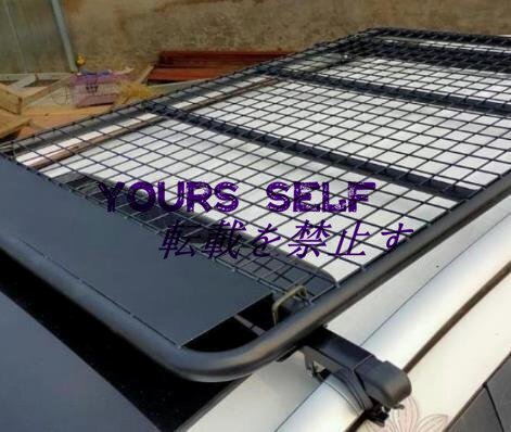 ルーフキャリア ルーフラック フラット マンガン鋼製 取り付け部品付き スクエアバー対応 長さ1.4×幅0.98m 最大積載150kg拍卖