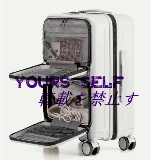 スーツケース 機内持ち込み 拡張 軽量 靜音 大容量 TSAロック フロントオープン 両開きデザイン おしゃれ 45L 62L 4色 旅行かばん 家族旅行拍卖