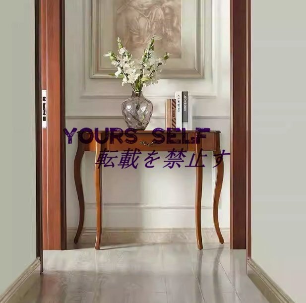 品質保証★最高級 木制 アンティーク調デザイン 電話台 テーブル 花台リビング 玄関テーブル サイドテーブル拍卖