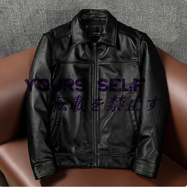 美品登場☆ ドライビングコート レザージャケット ブラック カーコート ブレーキマン イタリアンレザー 牛革拍卖