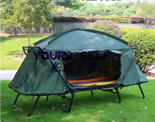 超人気★ テント 防雨 オフグラウンドテント 高品質/ 湿り防止 屋外キャンプ 二重 キャンプテント ビーチ釣りテント z314拍卖