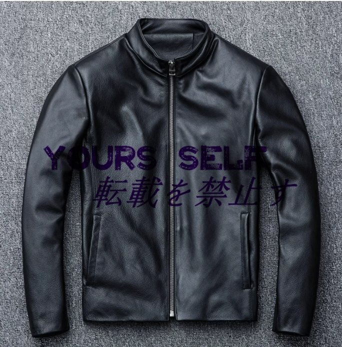 本革 牛革 ライダースジャケット メンズファッション 紳士ジャケット カウハイド 革ジャン拍卖