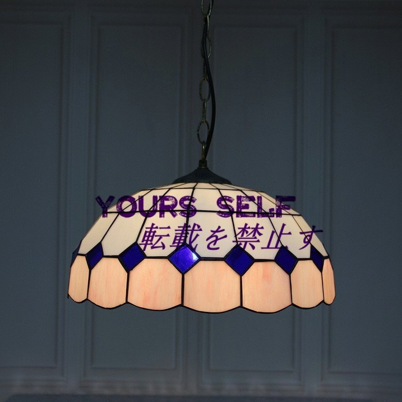 ◆美品◆芸術品◆ステンドランプ ペンダントライト ステンドグラス ティファニー 花柄 照明 通路用ランプ ベッドルーム用 室内装飾拍卖