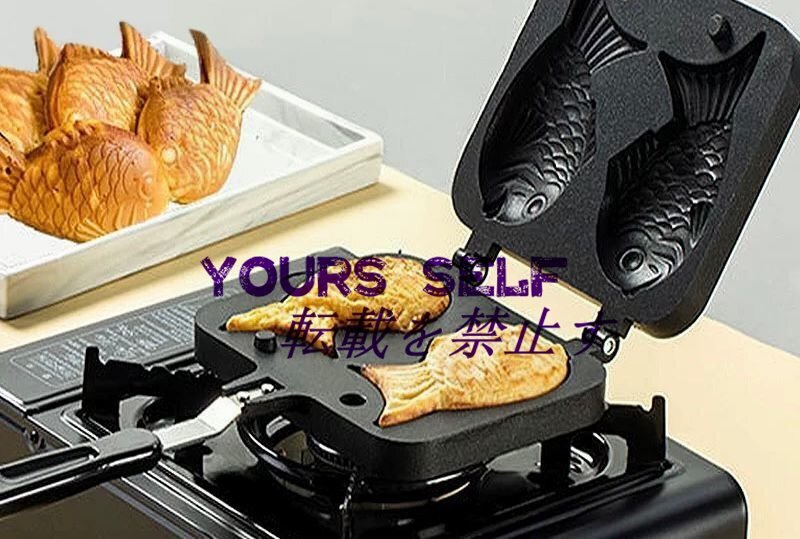 N183☆新品たいやき 鯛焼き 型 魚型 鉄板 耐熱皿 ワッフルパンメーカー デザート ホームケーキツール たい焼き器拍卖