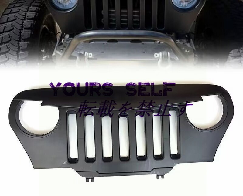 Mopai 用ジープラングラー tj 車フロント吸気グリッドグリルグリルのためのジープのラングラー tj 1997 から 2006 車のアクセサリー拍卖