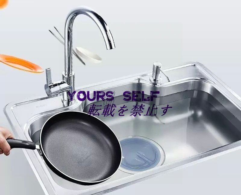 高級 キッチンツール 台所 シンク 流し台 多層濾過 ステンレス 大容量 便利 簡単に安装 天然抗菌拍卖