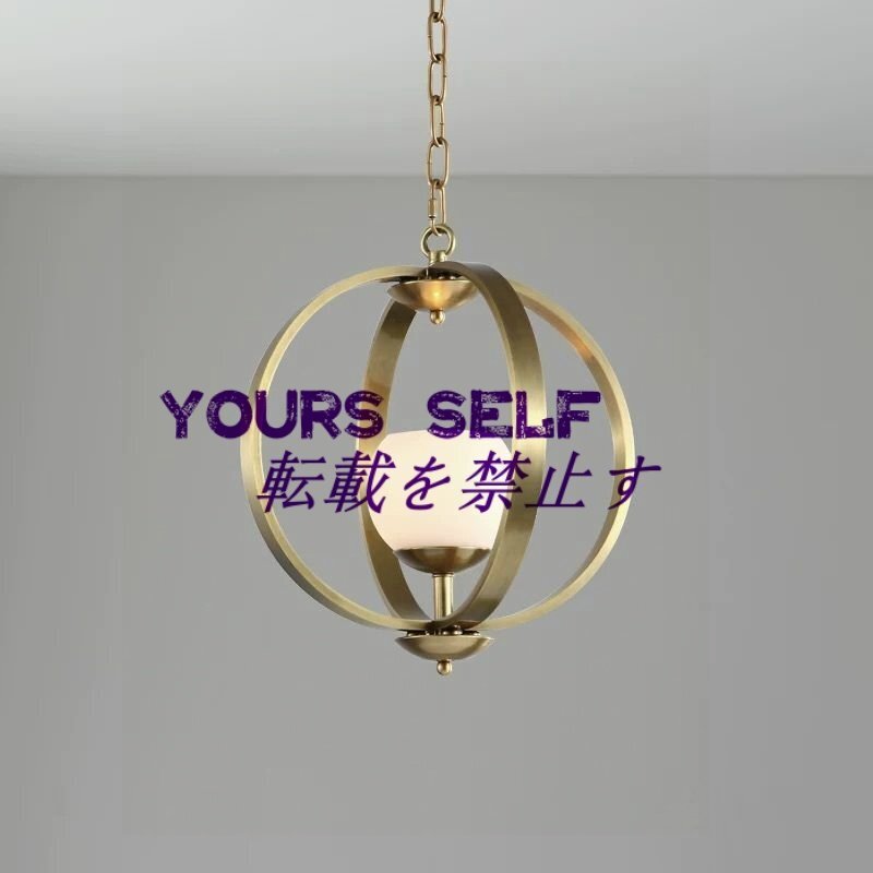 芸術品 ベッドルーム ポストモダンシンプルな全銅シャンデリア、E14北欧クリエイティブグローブスモールシャンデリア 28 * 35cm拍卖