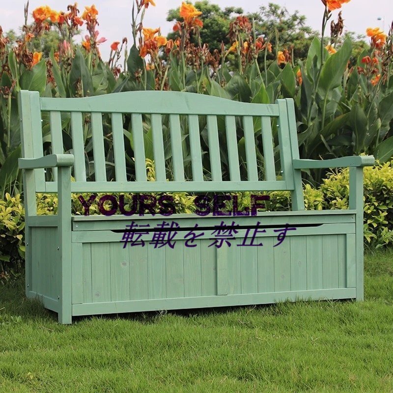 ガーデン ベンチストッカー 天然木製ボックスベンチ 収納ボックス付きガーデンベンチ 道具箱 ガーデニング 屋外ベンチ ガーデン1240×620mm拍卖