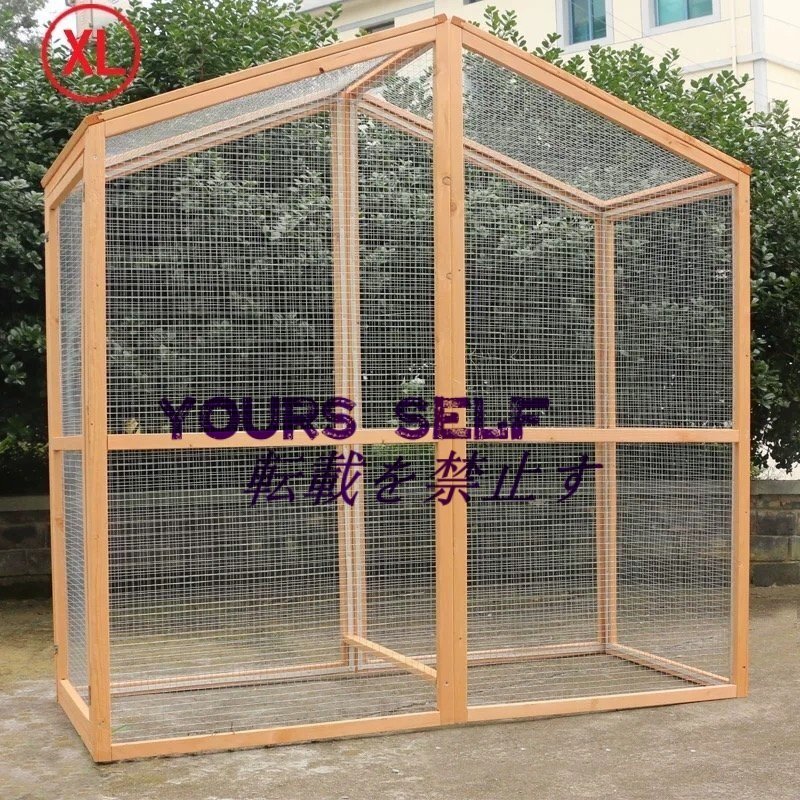 人気推薦◆大型 飼育ケージ 小動物ケージ ペットケージ 別荘 松の木 木製 鳥 鶏 鴨 うさぎ 室外拍卖