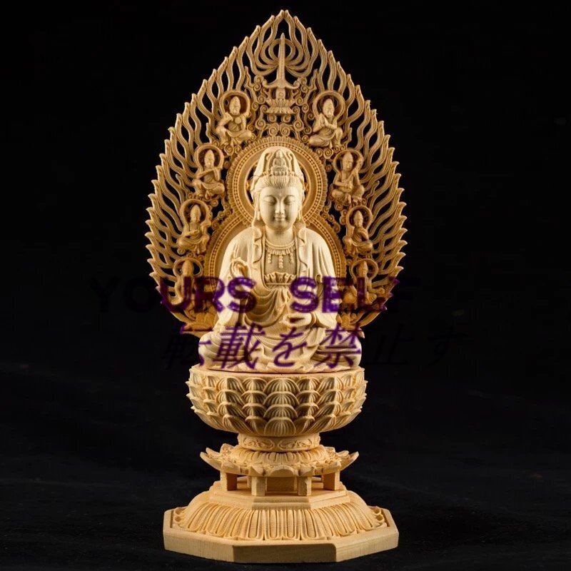 極上質 供養品 阿弥陀如来 仏教工芸品 総檜材製 極上彫 木彫仏像 拍卖