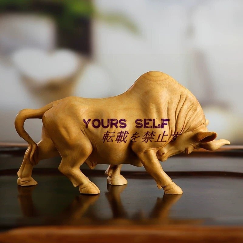 極上品 動物 牛 置物 彫刻工芸品 細工精彫 超絶技巧拍卖