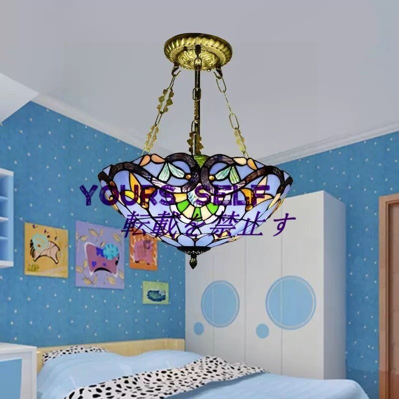 美品 ステンドランプ ステンドグラス アンティーク 花柄 レトロな雰囲気がおしゃれ★ヴィンテージ ティファニー 照明拍卖