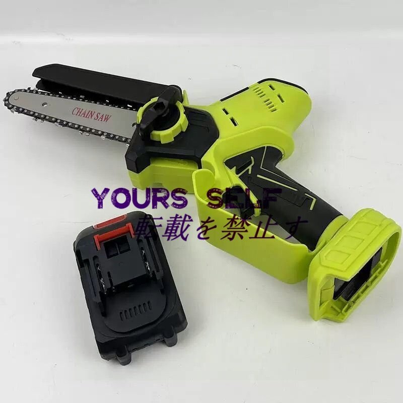 充電式 チェーンソー マキタ バッテリー互換 6インチ 電動チェーンソー 強力 枝切り 家庭用 女性 片手 軽量 木工切断 収納箱付き拍卖