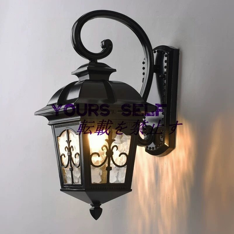 2色可選 防水壁掛け照明 夜明け 屋外ライド アンティーク ウォールランプ ブラケットライト レトロ ポーチライト D-0281拍卖