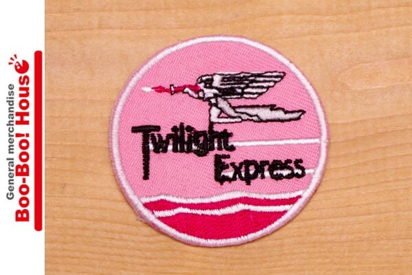 ワッペン 電車 ヘッドマーク トワイライトエクスプレス ミニワッペン ミニアイロンワッペン アップリケ #0092拍卖