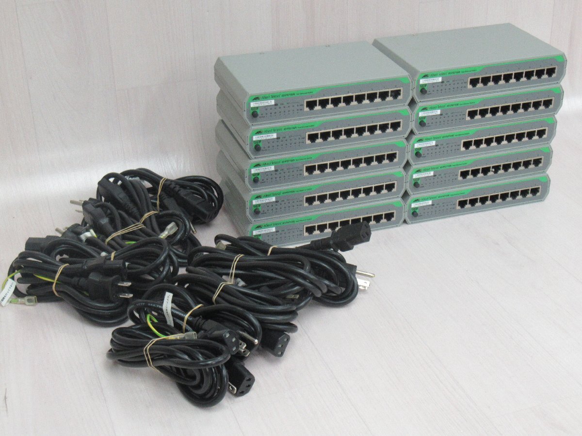 アライドテレシス AT-FS710/8 (10台セット) CentreCOM ギガビットイーサネットスイッチ 保証有 Zキ 15735#拍卖