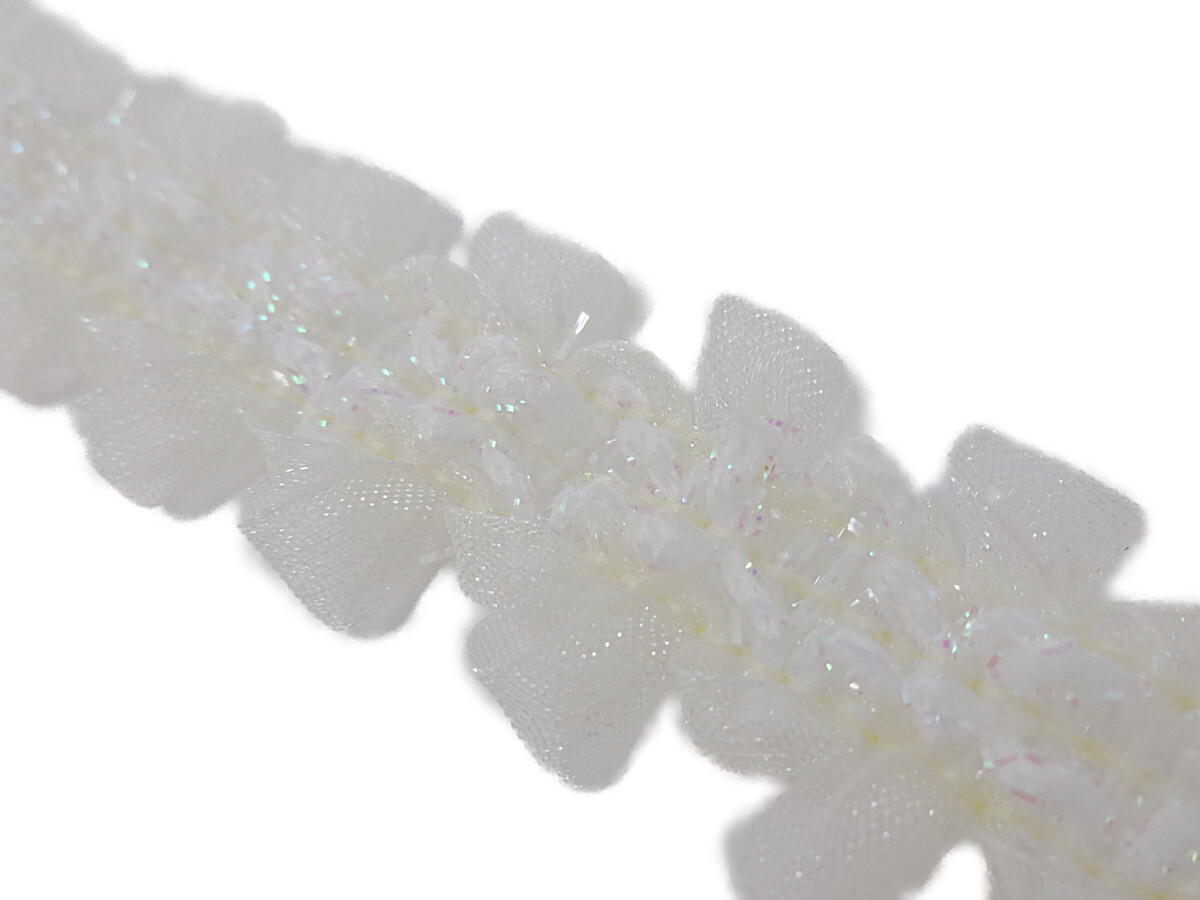 キラリ手芸部 No.3307リボンブレード 手芸用_クリーム色 幅2cm×長さ2m拍卖